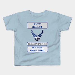 DutyCalledAirForce Dad Kids T-Shirt